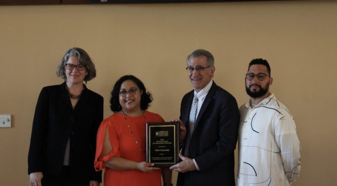 American Humanist Association Presents University Award to Tufts University